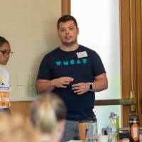 Semester in Grand Rapids students respond to questions from the audience.